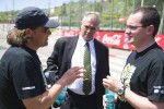 Alin Uhlmann, prefectul Gabriel Panaitescu şi Korodi Attila